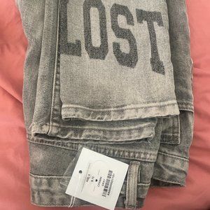 Adika small "get lost" gray jeans